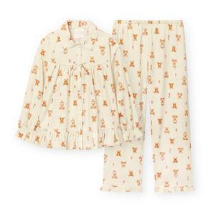 오르시떼 여성 G219 핫도그베어 긴소매 파자마 세트