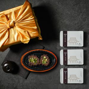 [LIVE] 언양63한우떡갈비 떡갈비/불고기 3개입 세트 (200gX3) 간편식 밀키트 국내산 한우