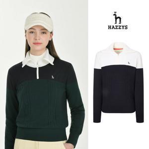 [인기] 헤지스여성 집업 윙카라 방풍티셔츠 평상겸용 골프티셔츠 HWSW5D714