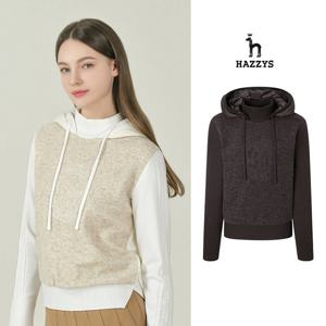 [인기] 헤지스여성 후드 패딩 티셔츠 평상겸용 반목 골프티셔츠 HWTS5D751