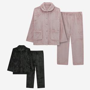 남여커플잠옷 겨울잠옷 파자마세트 긴팔 9부 밍크 수면 부모님 선물