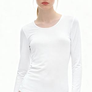 여성 모달 스판 겨울 긴팔 9부 내복 보온 내의 상의 JHWIB009