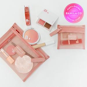 메쉬 파우치 핑크