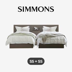 [2개묶음] D2178A. 뷰티레스트 바이브. 슈퍼싱글+슈퍼싱글 침대,