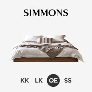 탠. 스토리지헤드. 뷰티레스트 스위트. 퀸 침대