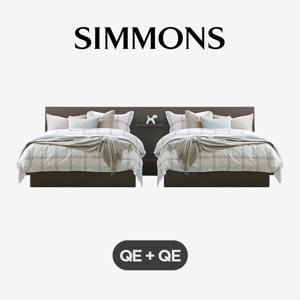 [2개묶음] D2178A. 뷰티레스트 바이브. 퀸+퀸 침대