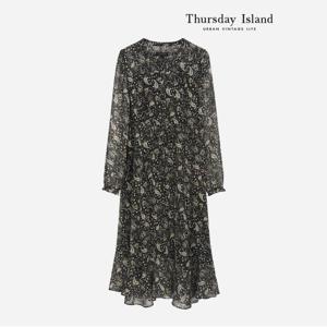 [정상가-299000원][Thursday Island] 페이즐리 쉬폰 원피스(T236MOP543W)