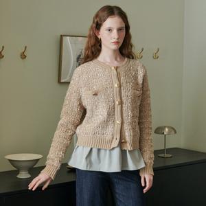 펄 트위드 니트 가디건 VLCCX7946