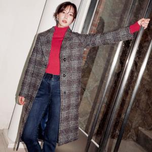 정가799000 체크 모헤어 울 코트 BHHAX2675