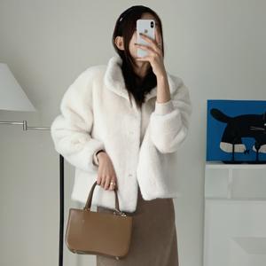 하프 카라넥 페이크 퍼 자켓 VLJZZ2144