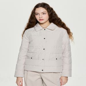 헤지스 여성 [[25FW]] HSJU5D002I1 [시즌오프]베이지 리버시블 구스다운 패딩점퍼