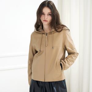 [신비][최초가360,000]램스킨 후드 집업 자켓_KSJK240110