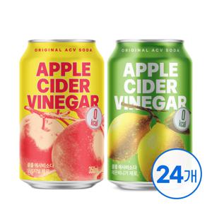 클룹 애사비소다 캔 350ml 2종 혼합 24입 (오리지널+레몬비니거)