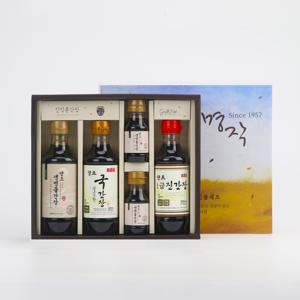 [신앙촌] 땅속발효레드 7호 양조간장 선물세트 쇼핑백포함