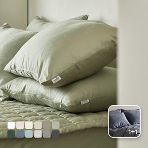 1+1  호텔식 순면100% 베개커버 12컬러