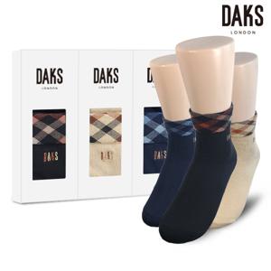 양말 숙녀 3족 선물세트 무압박단목 사선하우스체크 23405