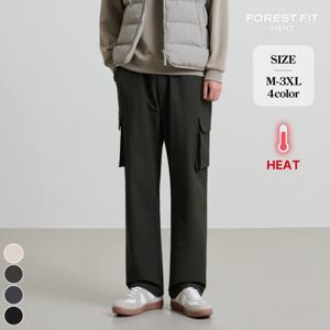 [브리치]  맨즈 / 남성 겨울 기모 밴딩 카고 와이드 팬츠 (MP2514)