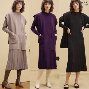 [최초가79,900원]막스스튜디오 베스트+원피스 셋업 3종택1