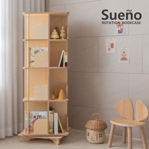 현이맘_수에노 회전책장 4단 / HPL 자작나무 이동식책장
