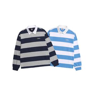 N261UTS901 스트라이프 럭비 세미오버핏 긴팔 티셔츠 2종 택 1