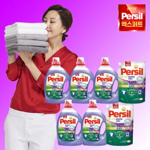 [퍼실]엑스퍼트 실내건조 라벤더 본품2.7Lx5통 + 리필1.8Lx2팩