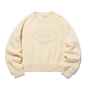 우먼스 기모 볼륨 자수 세미크롭 맨투맨 ITX4TM51A_CC