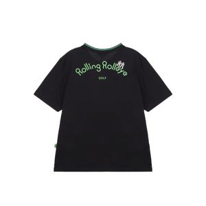 롤링롤라이 프로 롤인원 스크린 골프 반팔티셔츠 블랙