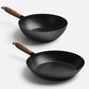 무쇠 프라이팬 주물 궁중팬 IH 인덕션 코팅팬 2P 세트 인덕션프라이팬 코팅후라이팬 코팅팬