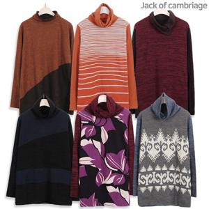 [하프클럽/잭오브캠브릿지]캠브리지_여성 목폴라티셔츠 터틀넥 목티 미시의류