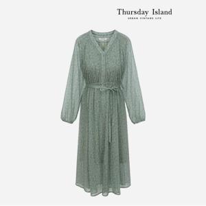[정상가-299000원][Thursday Island] 브이넥 풀오픈 원피스(T236MOP146W)