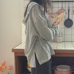 [브리치]  / 찰랑핏 단가라 오버핏 후드 긴바지 세트