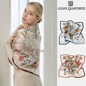 루이까또즈 로얄가든더블 실크 사각 스카프 1BSS179