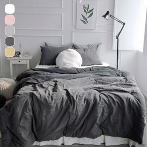 내츄럴 광목 워싱 피그먼트 차렵이불 QK퀸킹겸용