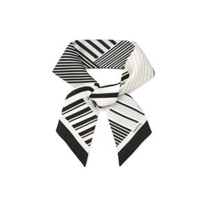 [인기신상]HISC5F815BK_여성 블랙 스트라이프 쁘띠 실크 스카프