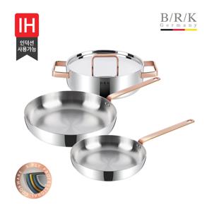 [BRK] 로즈골드 통5중 후라이팬,냄비 3종(20+28f/p+24전골)
