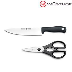 [우스토프] 실버포인트 식도+가위 2p 세트