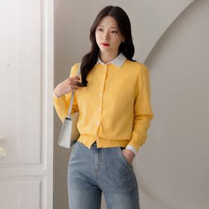 (~XXL까지) 다무론 라운드넥 니트 가디건 봄 가을 간절기 데일리 캐쥬얼 출근룩 베이직 빅사이즈