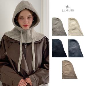 제이로렌 니트 지퍼 바라클라바 (5colors) / 겨울 방한 후드워머 모자
