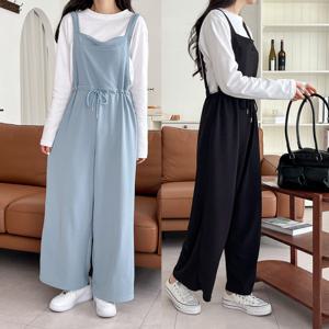 여성 무지 멜빵 바지 점프수트 -FJS0001- 봄