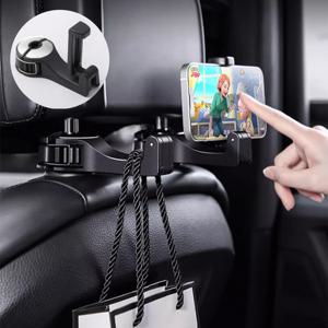 다용도 차량용 뒷자석 후크 휴대폰 거치대 가방 걸이 차량용뒷자석거치대 자동차후크