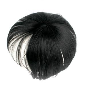 정수리 가발 부분 헤어피스 똑딱이 인모 여자 가발 부분 헤어피스 인모