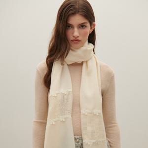 [샤틴]레이스 리본 소프트 머플러 S254BM90