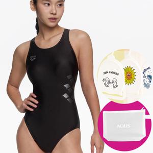 여성 수영복 녹터널 도트 원피스 레이서백 A5FL1LO08 BRW 가방 수모행거