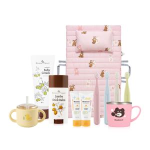 어린이집 첫 입학준비 분리형 풀세트((분리형 낮잠이불)+(치약 2EA+칫솔 4p+양치컵)+빨대컵+베이비 크림 200ml+호호바스틱밤)