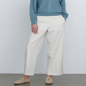 닥스 여성 [[24FW]] DLPA4C709IV [가격인하][스트레이트핏] 아이보리 솔리드 트윌 조직감 뒷밴딩