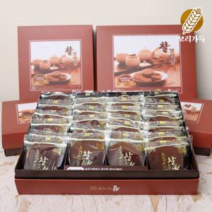 [보리가득] 국내산 초코 찰보리빵 선물세트 18개입 (개당30g)