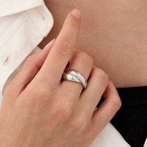 플럼프 트위스트 실버(W) 반지 HL6R59626W9