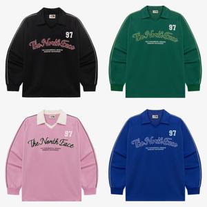 노스페이스 화이트라벨 공용 TNF 크루 칼라 긴팔 티 NT7TR04