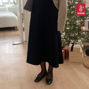 [브리치] 10가트 /  자체제작  3083 기모추가 말랑쫀쫀 밴딩 플레어 a라인 롱 스커트