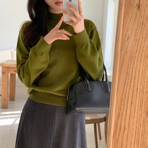 [브리치] 10가트 / 4764 루즈핏 데일리 반목 반폴라 니트 가을 겨울